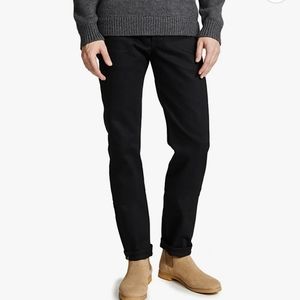 Naked & Famous Weird Guy Black Selvedge Denim Pants 33